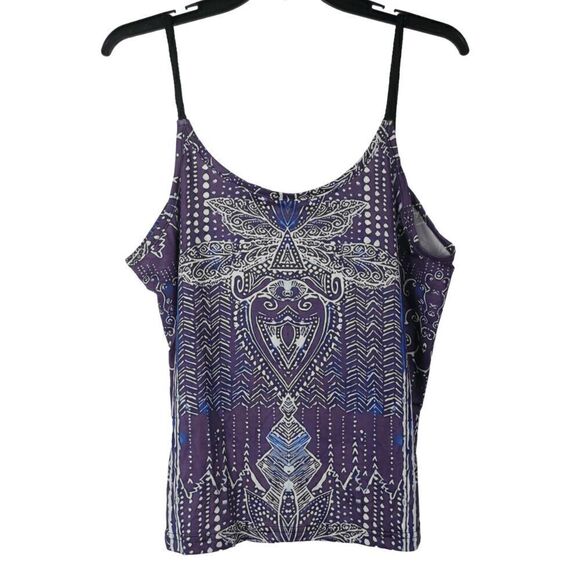 Women's Purple Spaghetti Straps Top L - Picture 1 of 10